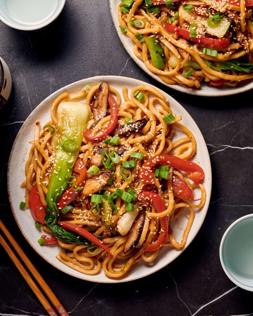 Teriyaki Udon Noodles with Vegetables - Redwood Kitchen