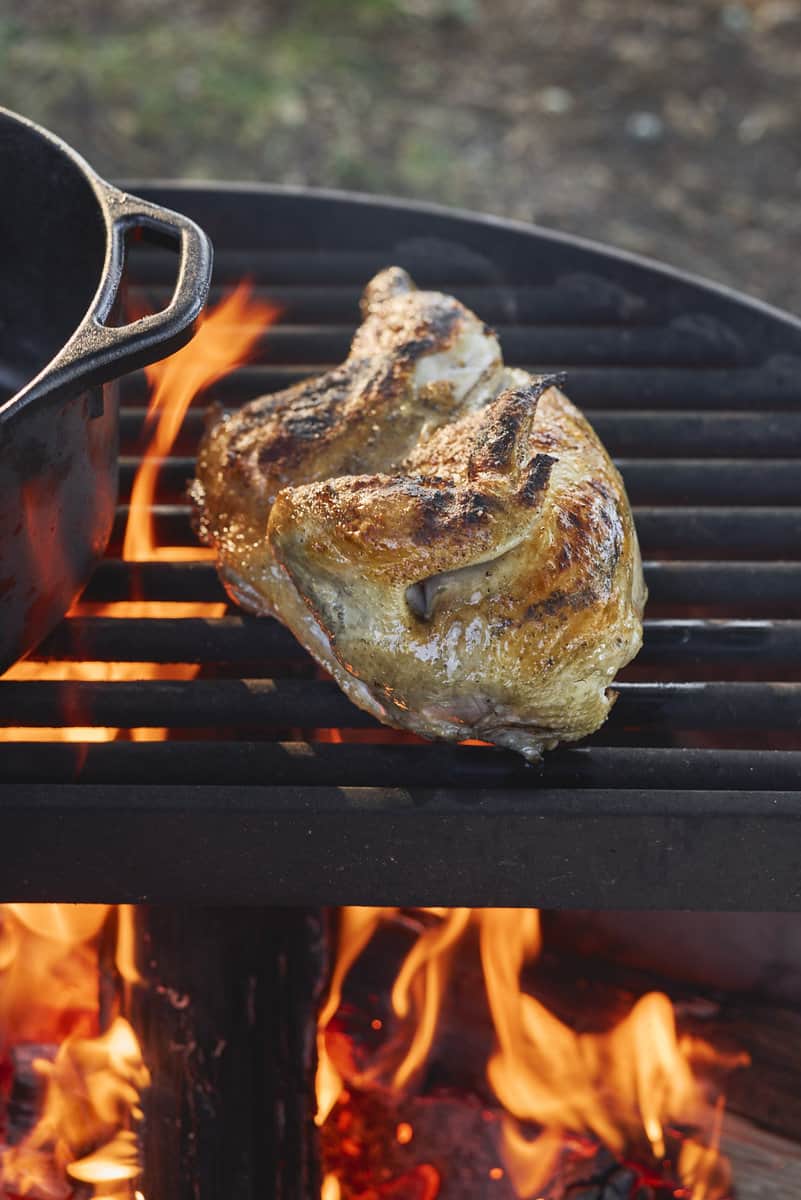 Dutch Oven Cooking On The BBQ Or Over An Open Fire