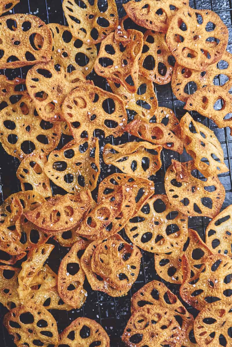 Lotus Chips (easy lotus root chips) - Redwood Kitchen